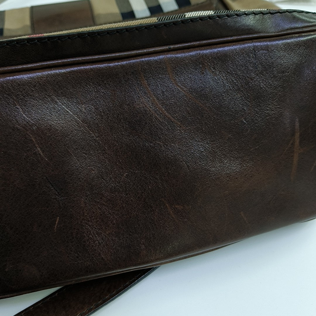 Canvas Shoulder Bag Brown