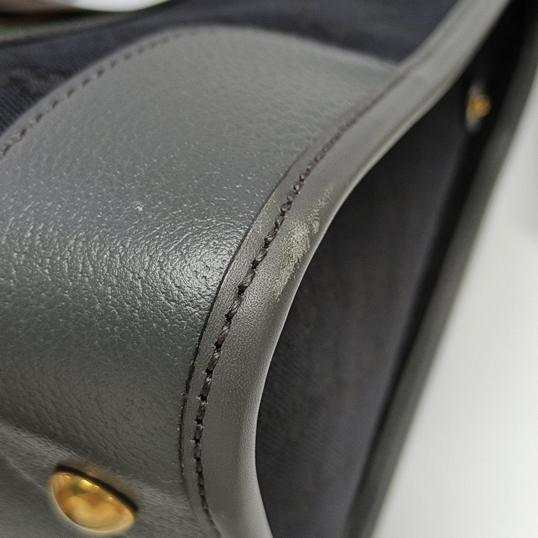 Monogram Canvas Shoulder Bag Black