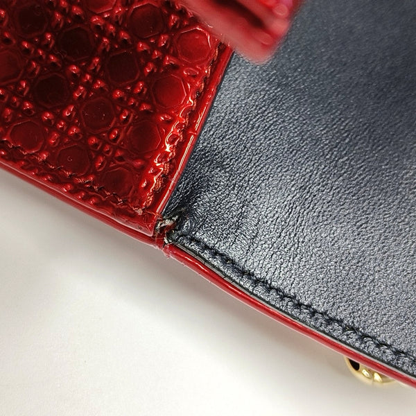 Authenticated pre-owned  Diorama Medium Calfskin Red - Crossbody Bag at Looply