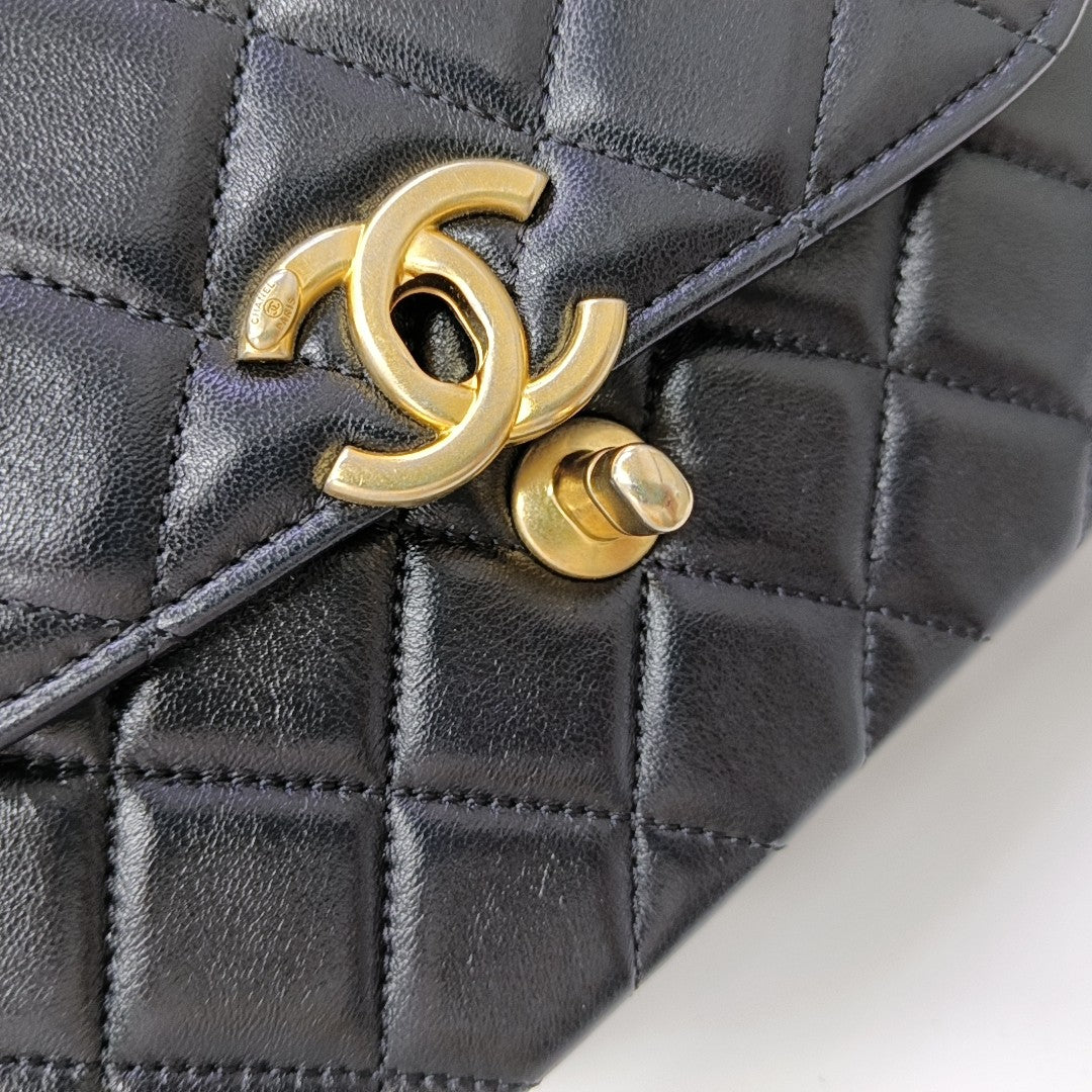 Quilted Lambskin Mini Black