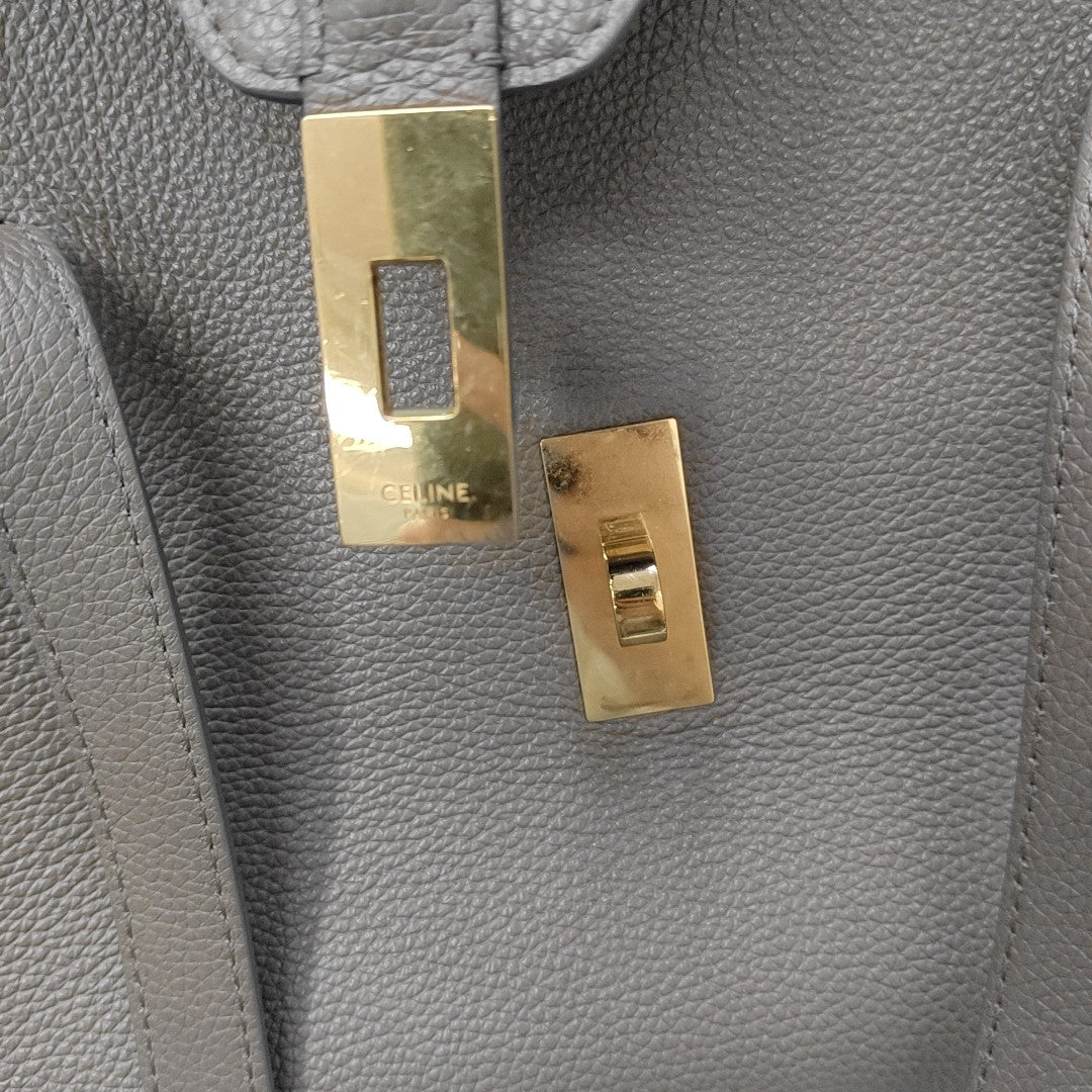16 Medium Calfskin Gray