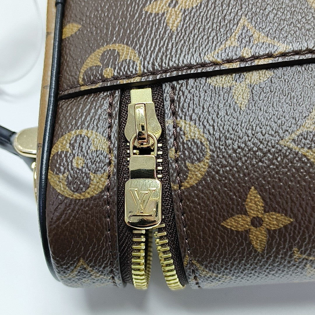 Vanity Chain Pouch Monogram Coated Canvas Brown