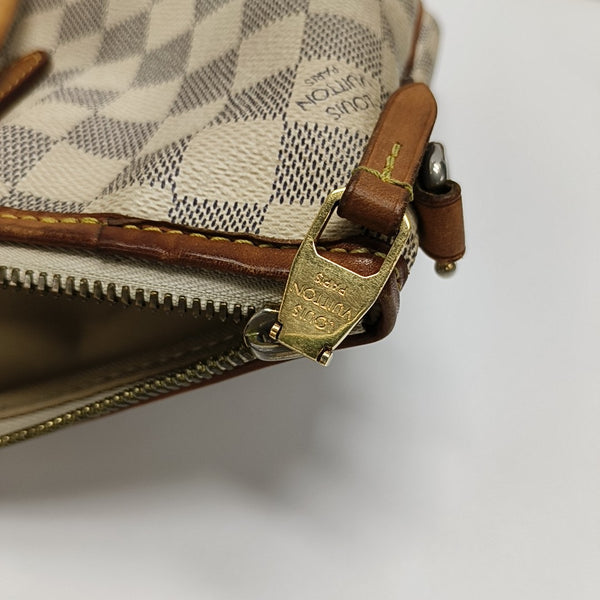 RIVIERA PM Damier Azur Coated Canvas White
