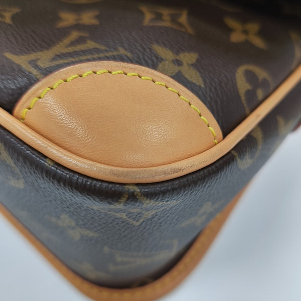 DIANE Monogram Coated Canvas Brown