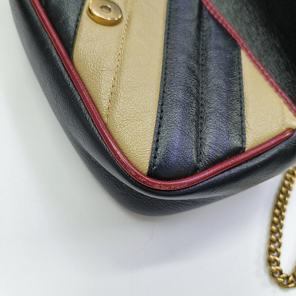 GG Marmont Super Mini Quilted Calfskin Multicolor