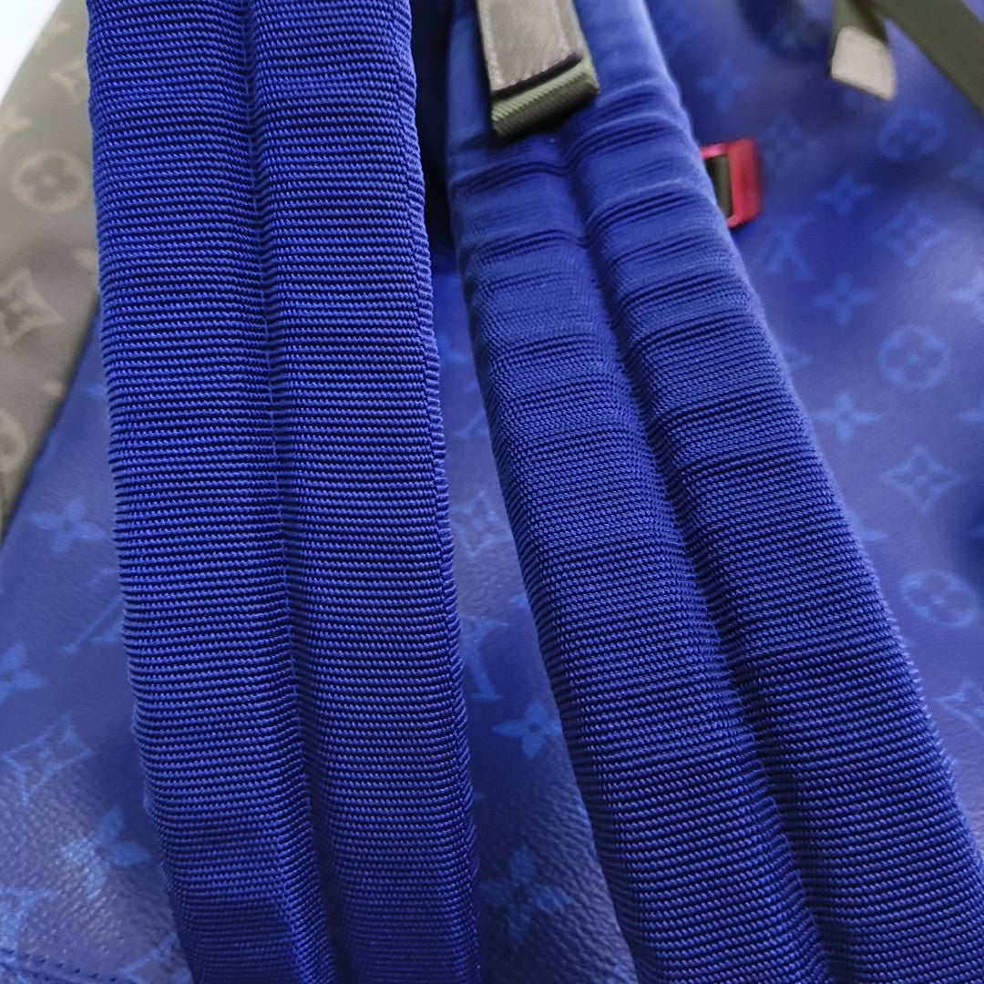 GM Monogram Coated Canvas Blue