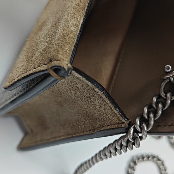 Dionysus Super Mini Monogram Coated Canvas Beige