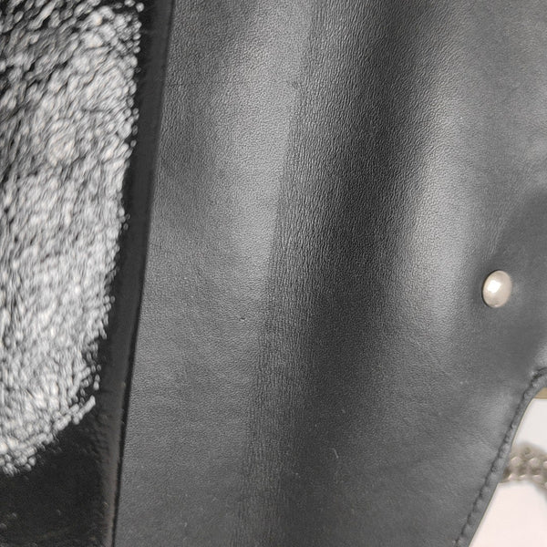 Dionysus Small Monogram Velvet Black