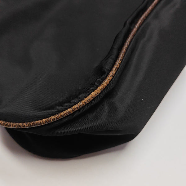 Nylon Top Handle Bag Black
