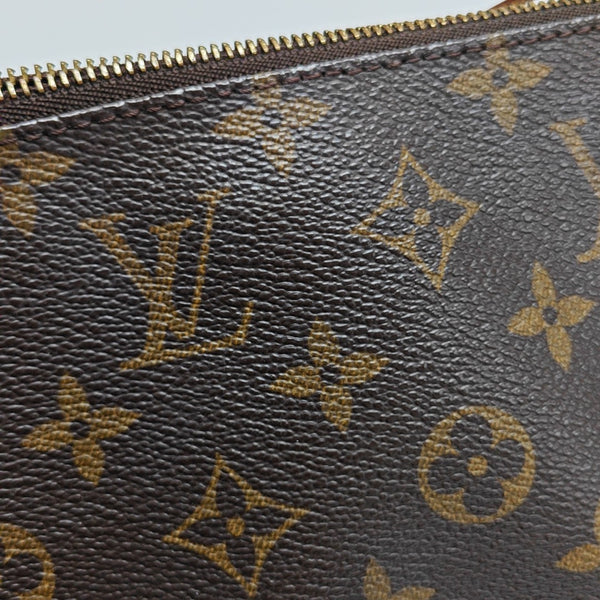 ACCESSOIRES Monogram Coated Canvas Brown