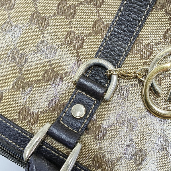 Monogram Coated Canvas Tote Bag Beige