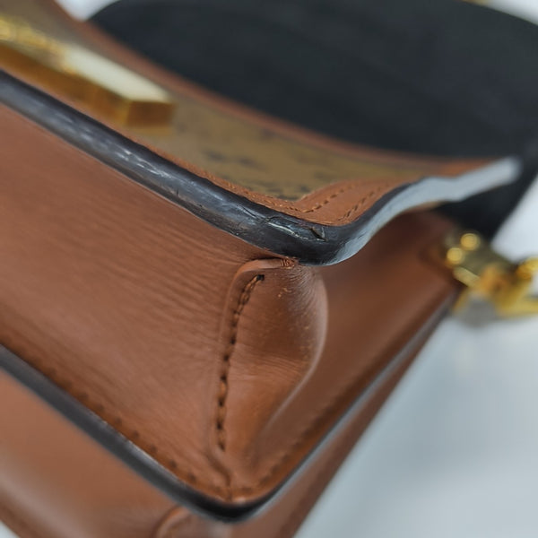DAUPHINE Mini Monogram Coated Canvas Brown