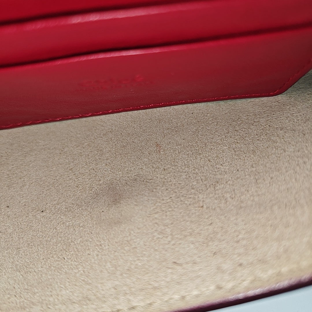 Faye Mini Calfskin Red