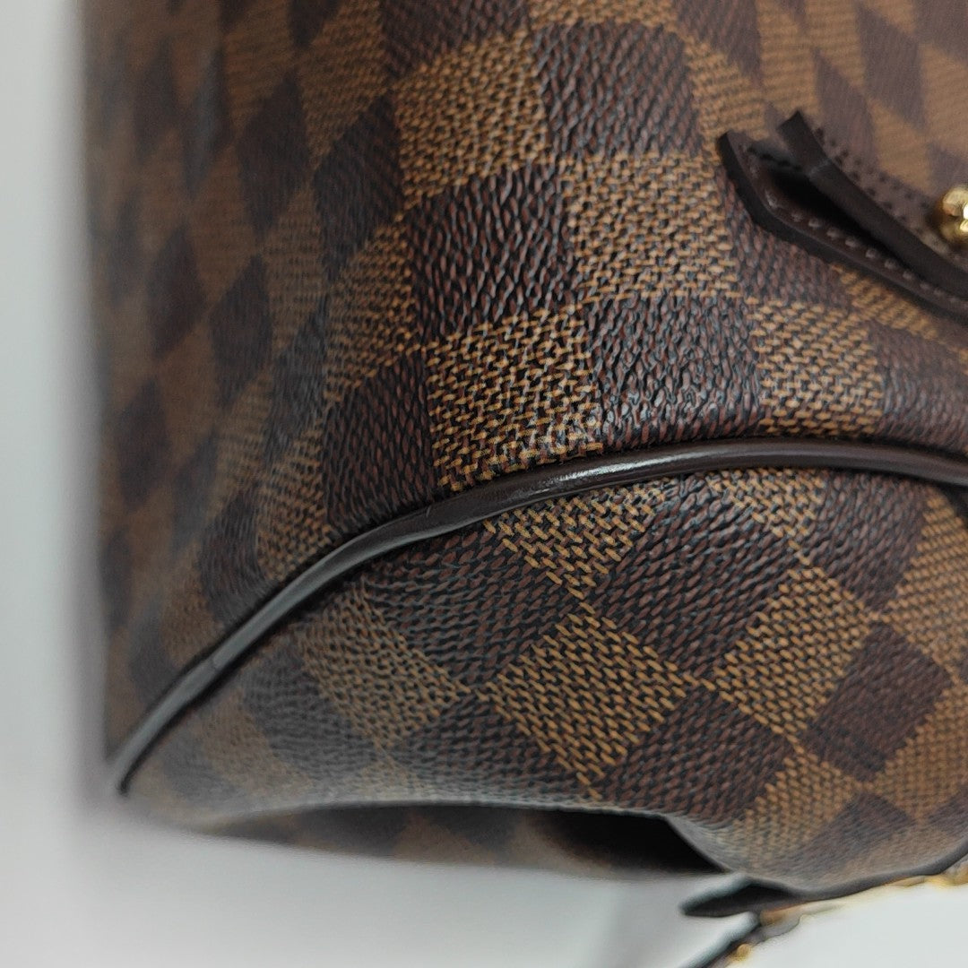 RIVINGTON PM Damier Ebene Coated Canvas Brown