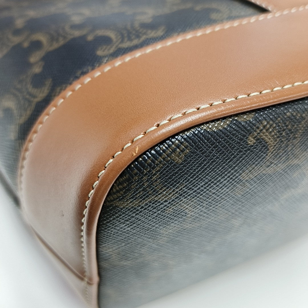 TRIOMPHE CANVAS Small Coated Canvas Brown