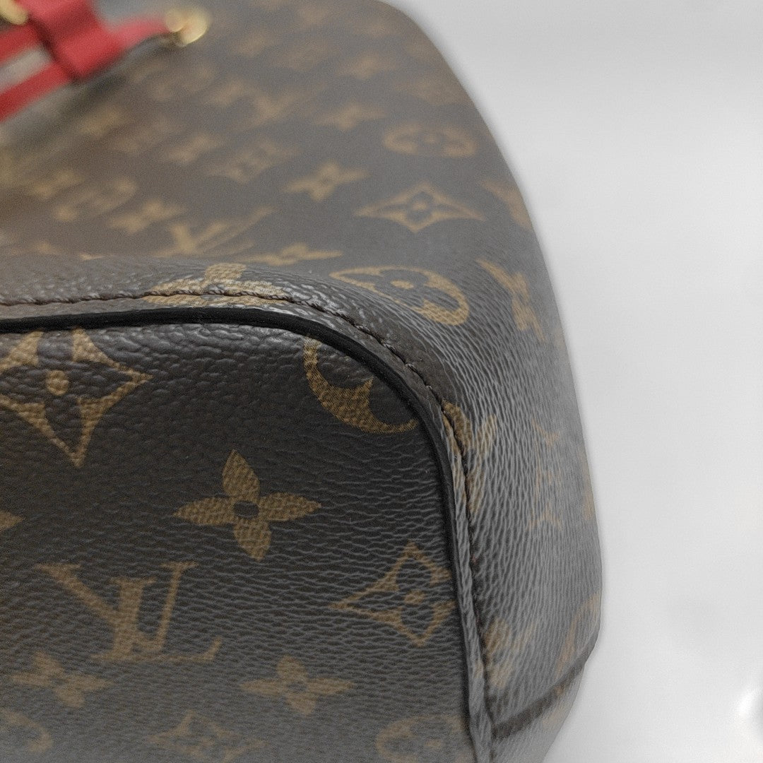 NÉONOÉ MM Monogram Coated Canvas Brown