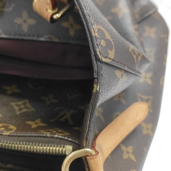 MONTAIGNE Monogram Coated Canvas Brown