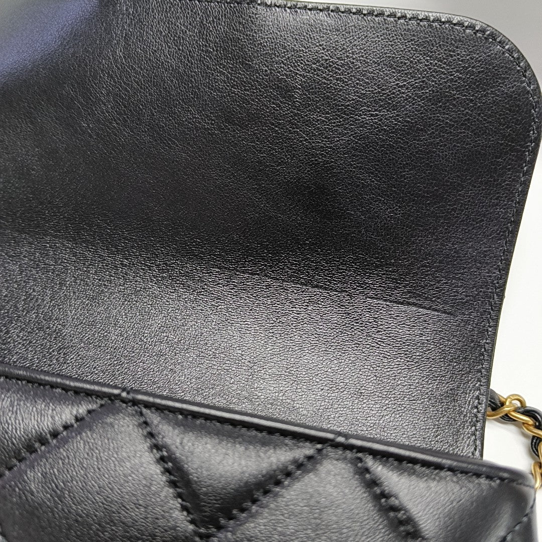 Quilted Lambskin Black