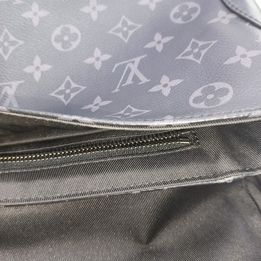 VOYAGER PM Monogram Coated Canvas Black