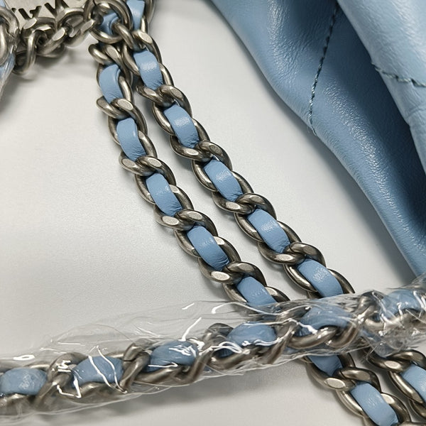 CHANEL 22 Mini Quilted Calfskin Blue