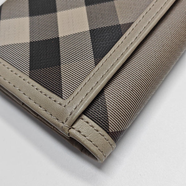 Coated Canvas Wallet Gray