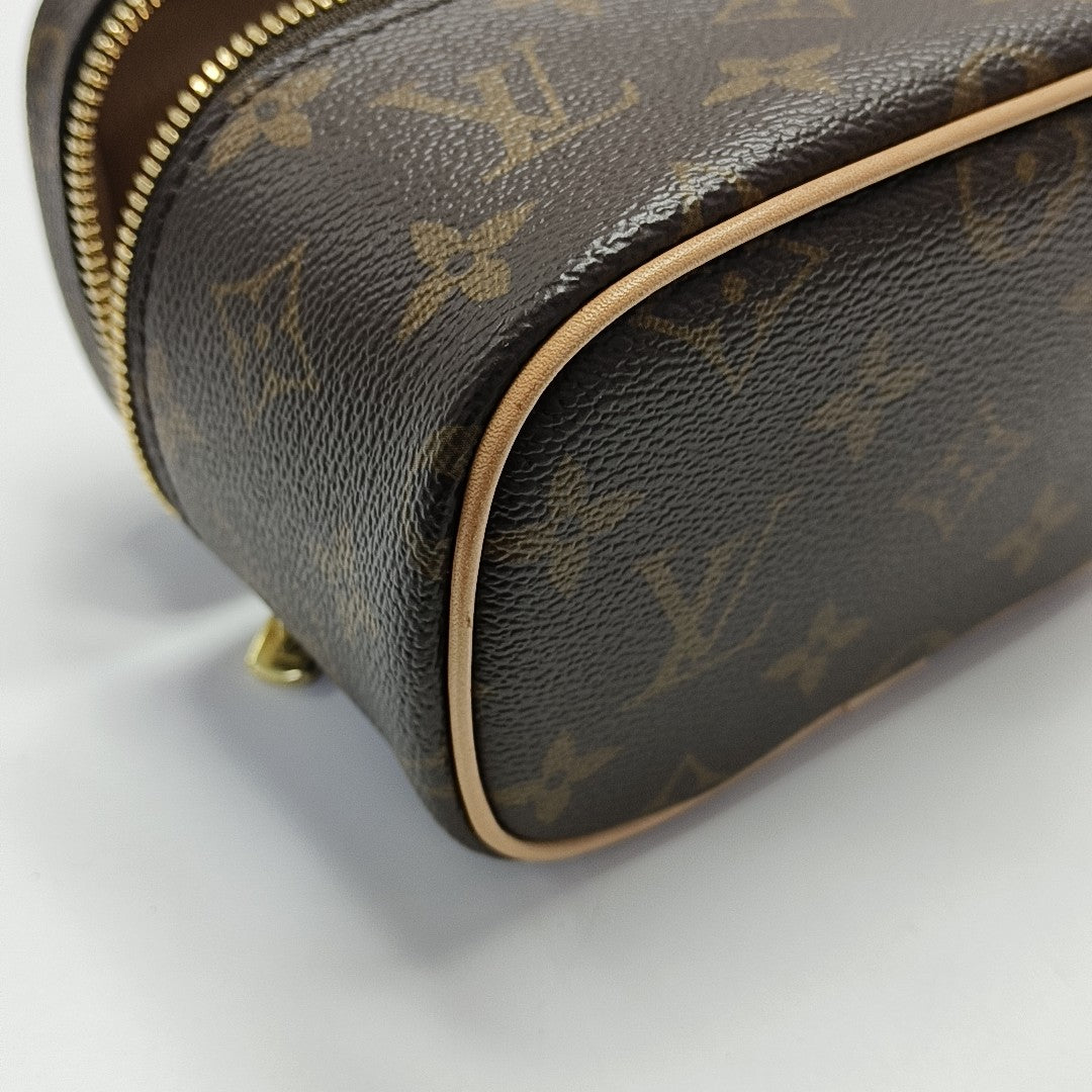 NICE Super Mini Monogram Coated Canvas Brown