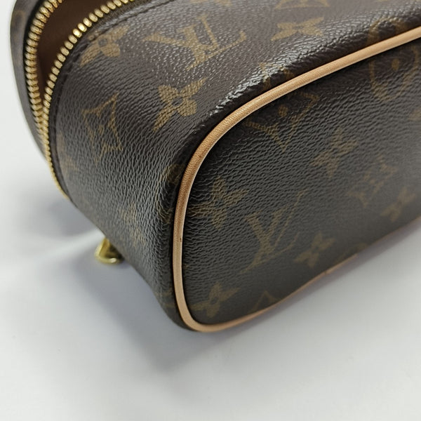 NICE Super Mini Monogram Coated Canvas Brown