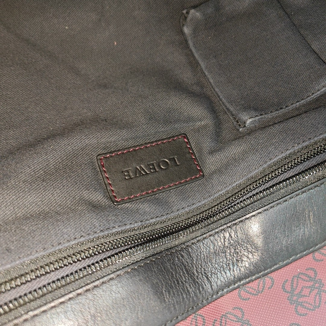 Coated Canvas Shoulder Bag Red