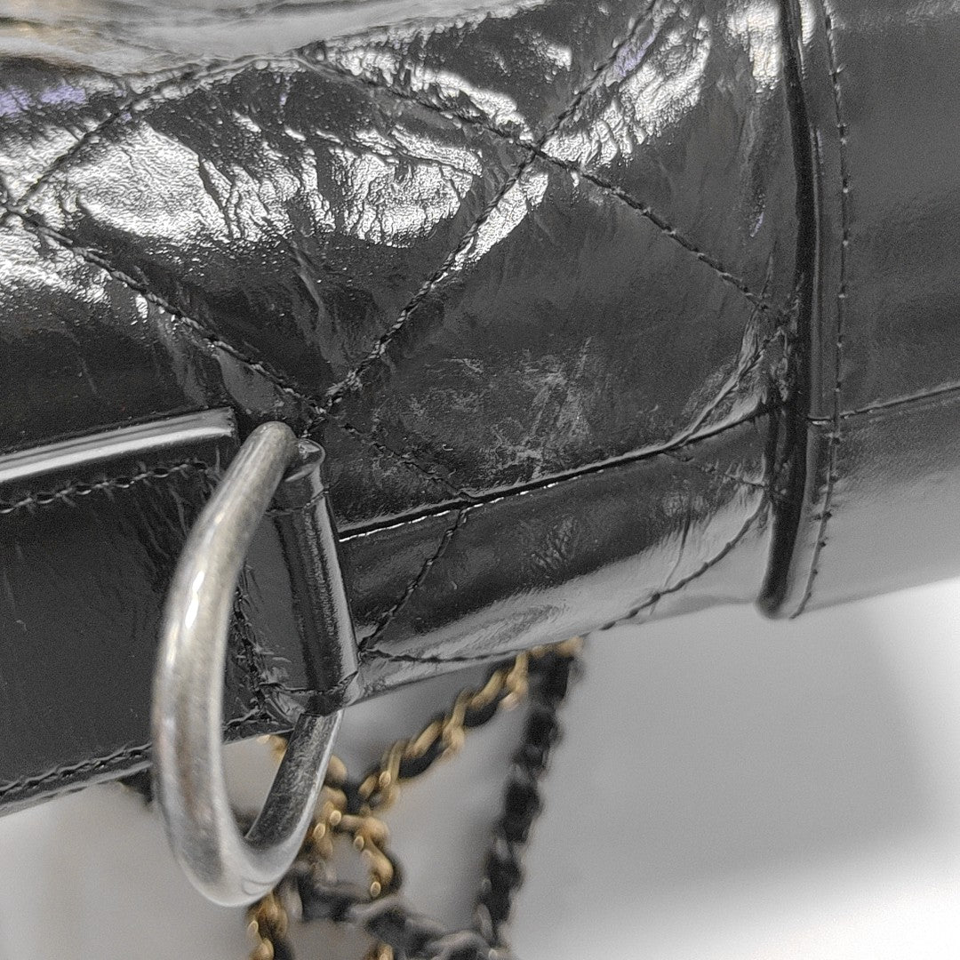 GABRIELLE Small Quilted Calfskin Black