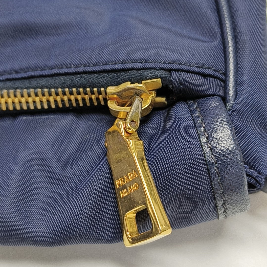 Nylon Crossbody Bag Blue