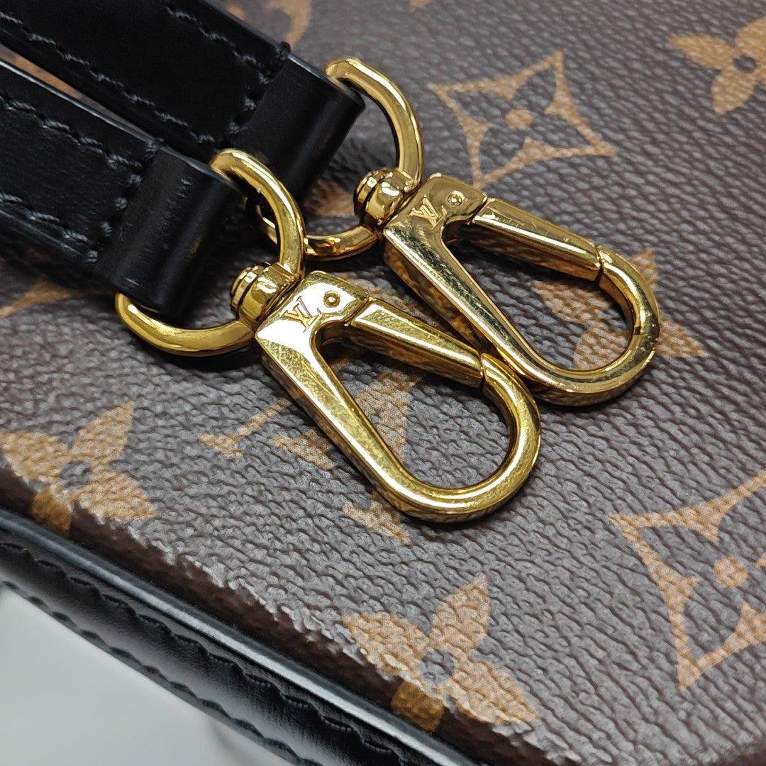 CANNES PM Monogram Coated Canvas Brown
