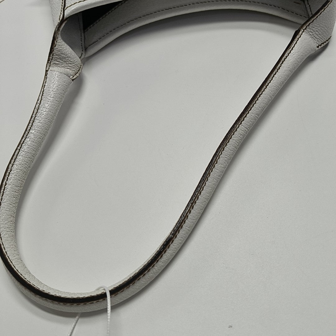 Calfskin Top Handle Bag White