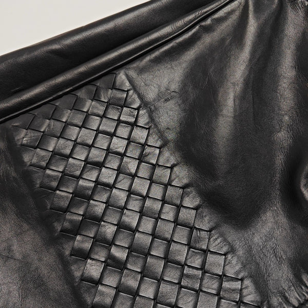 Calfskin Top Handle Bag Black