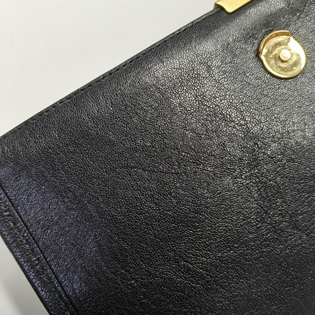 BECKY Quilted Calfskin Black