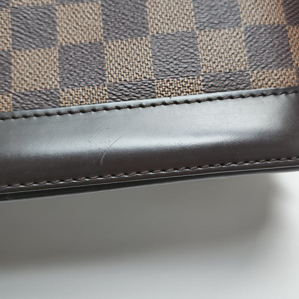 ALMA BB Damier Ebene Coated Canvas Brown
