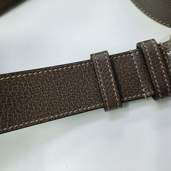 Ophidia Small Monogram Coated Canvas Beige