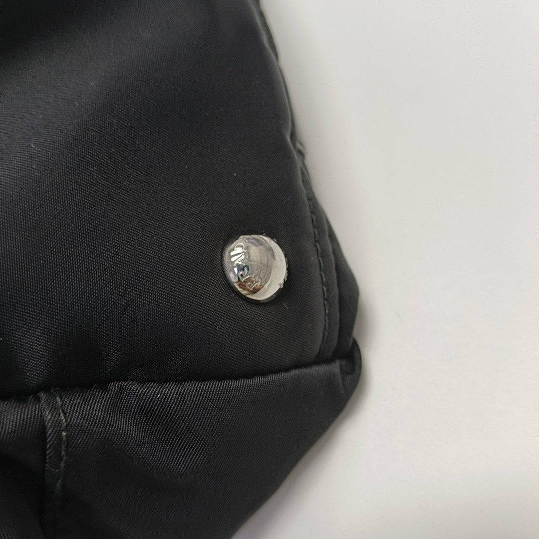 Nylon Shoulder Bag Black