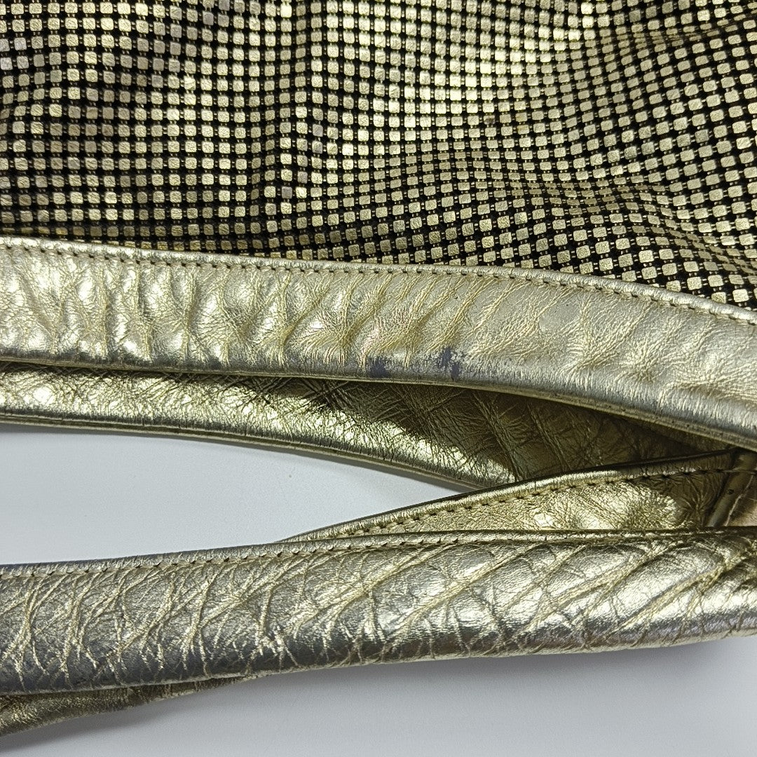 Calfskin Shoulder Bag Gold