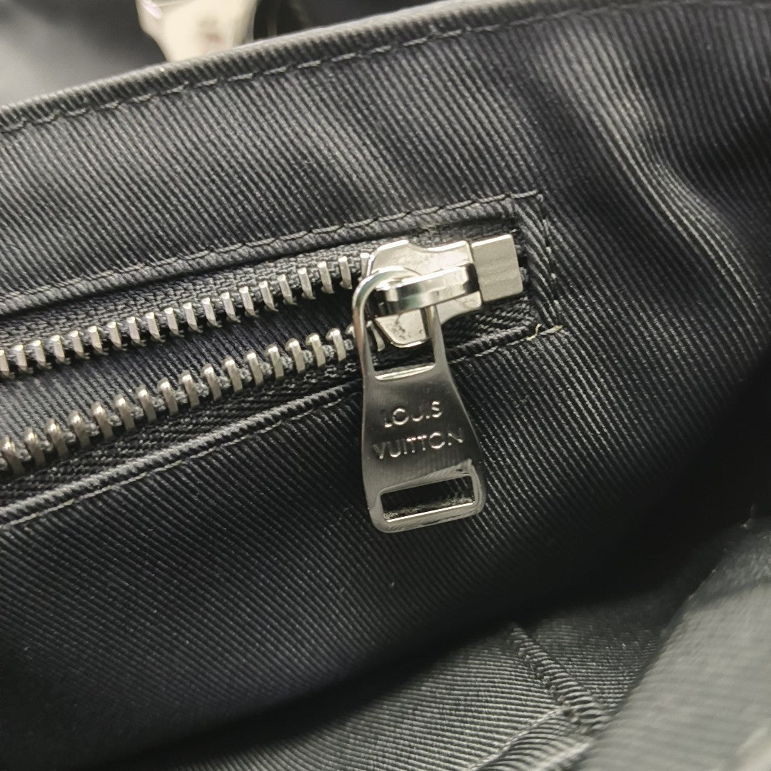VOYAGER PM Monogram Coated Canvas Black