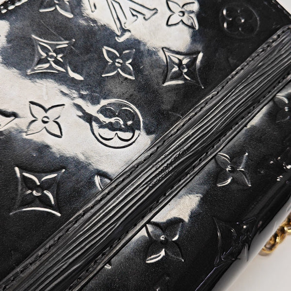 WYNWOOD Monogram Patent Leather Black