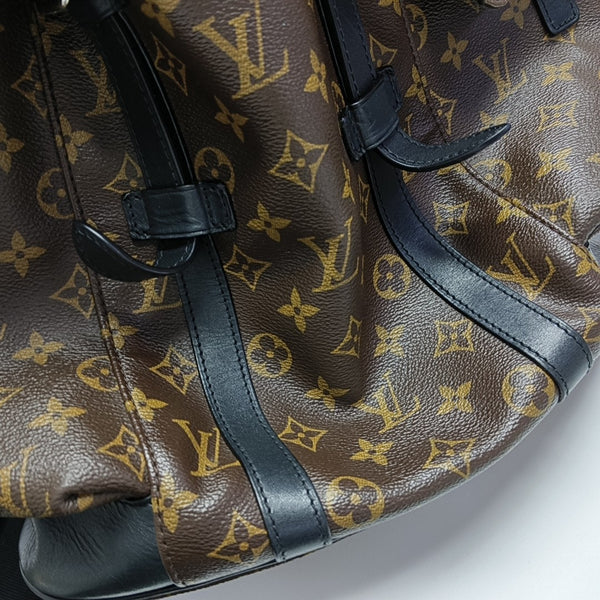 CHRISTOPHER MM Monogram Coated Canvas Brown