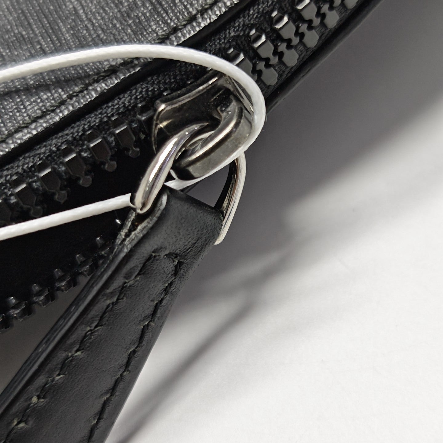 Coated Canvas Shoulder Bag Black
