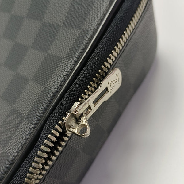 STEEVE Damier Graphite Coated Canvas Gray