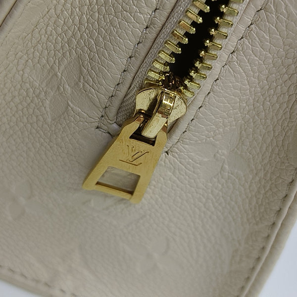 ONTHEGO EAST WEST PM Monogram Calfskin White