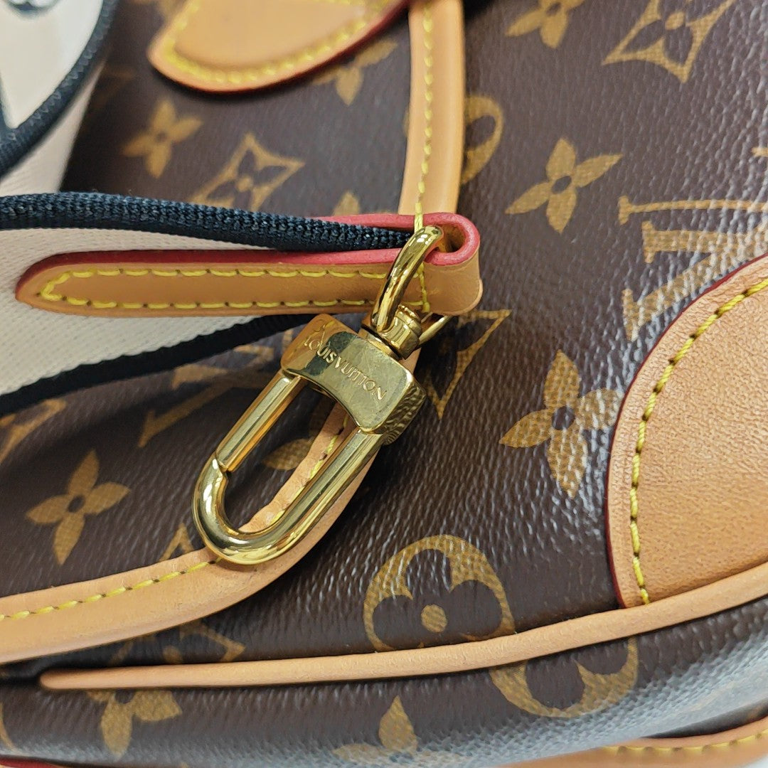 DIANE Monogram Coated Canvas Brown
