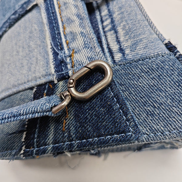 Hourglass S Quilted Denim Blue