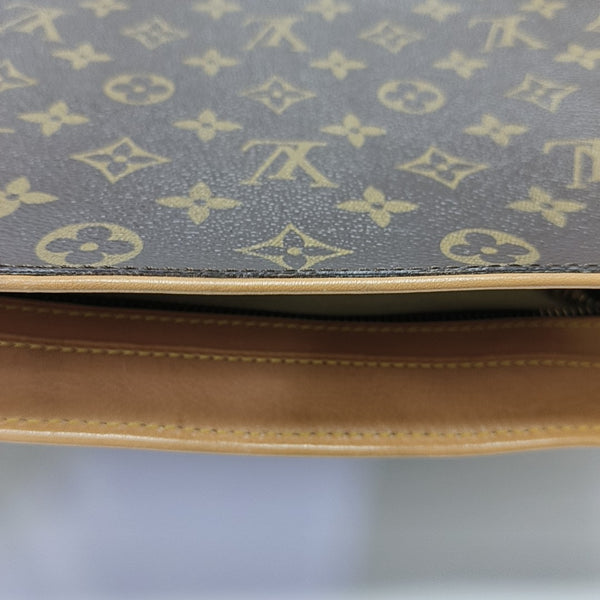 HUDSON GM Monogram Coated Canvas Brown