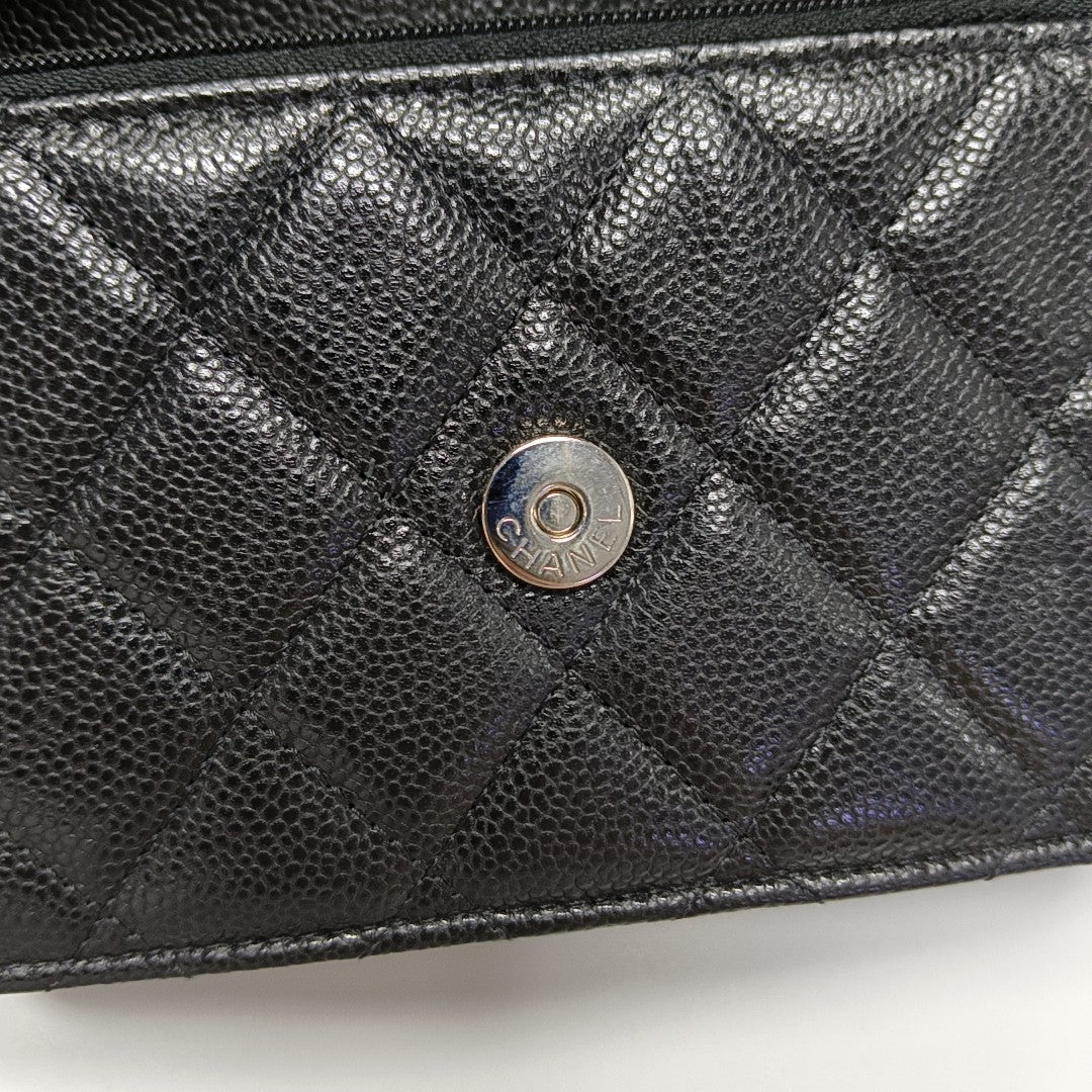 WOC Quilted Grained Calfskin Black