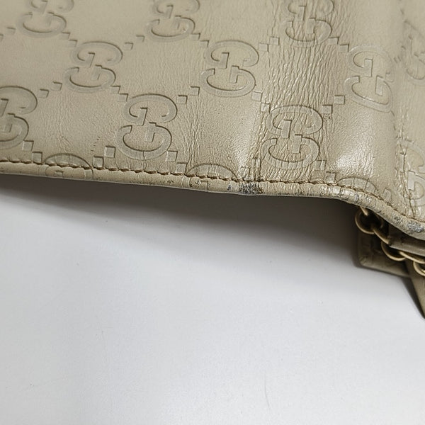 Monogram Calfskin Top Handle Bag Beige