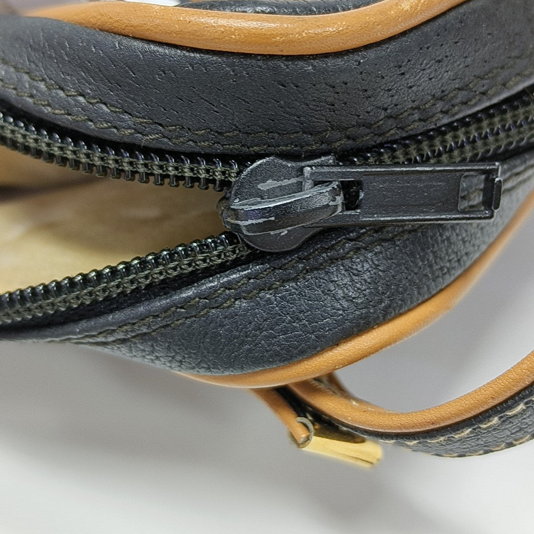 Quilted Calfskin Top Handle Bag Black